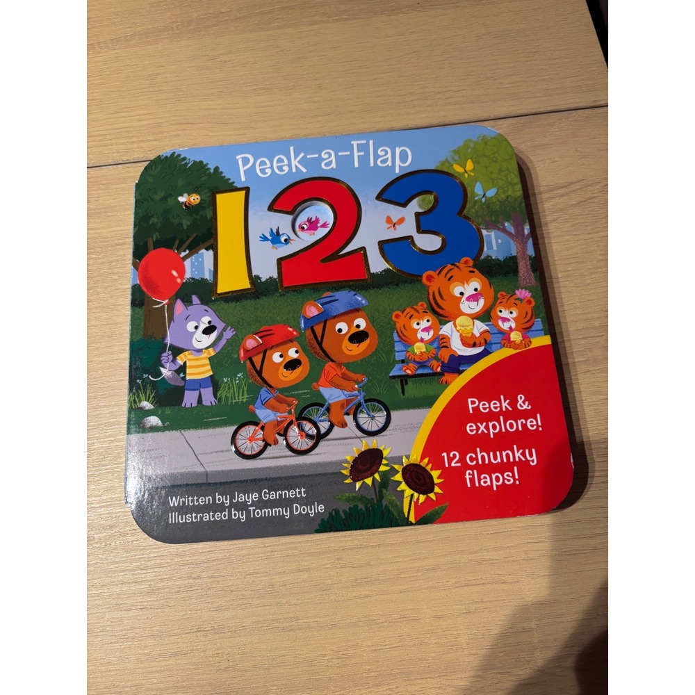 Peek-a-Flap 123 Board Book Jaye Garnett Tommy Doyle Counting Toddler Childrens